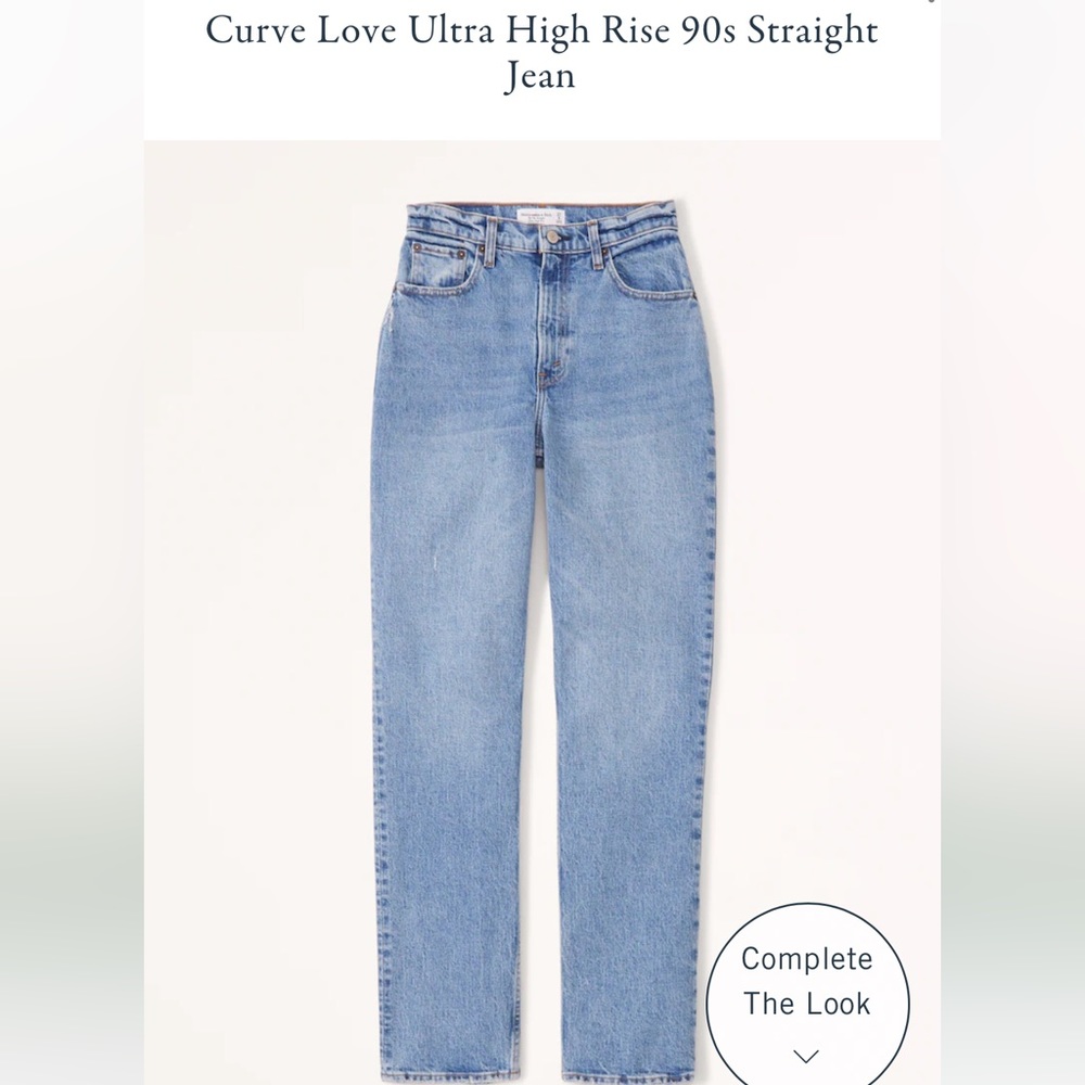 Abercrombie curve love high rise straight